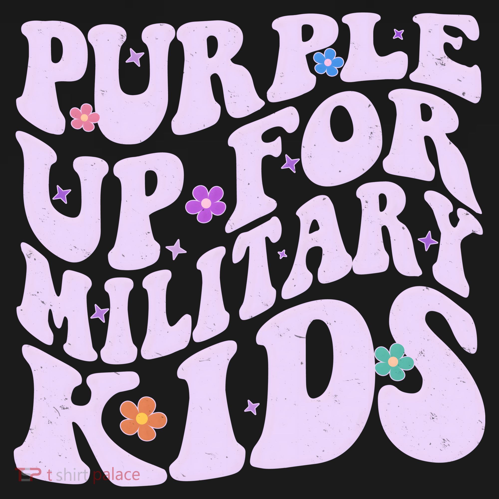 Retro 1960s Purple Up For MilitaryKids Women's Hoodie