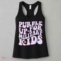 Retro 1960s Purple Up For MilitaryKids Women's Tank Top thumb 3