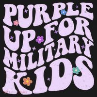 Retro 1960s Purple Up For MilitaryKids Visor thumb 3