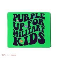 Retro 1960s Purple Up For MilitaryKids Mousepad thumb 0