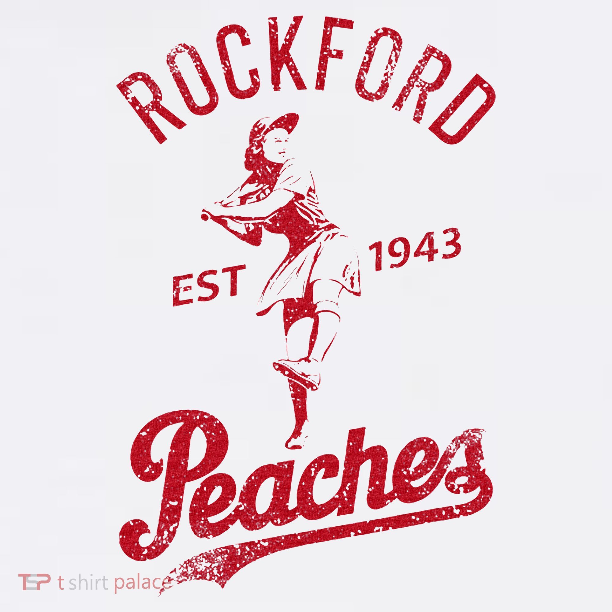 Rockford 1943 Peaches Vintage T-Shirt