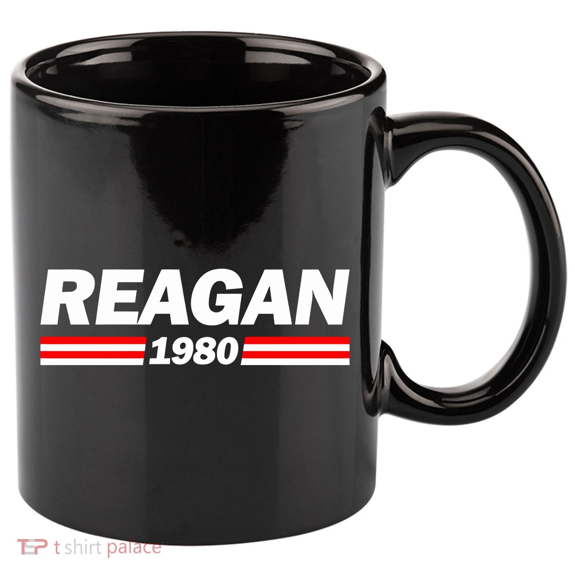Reagan 1980 11oz C Handle Ceramic Mug