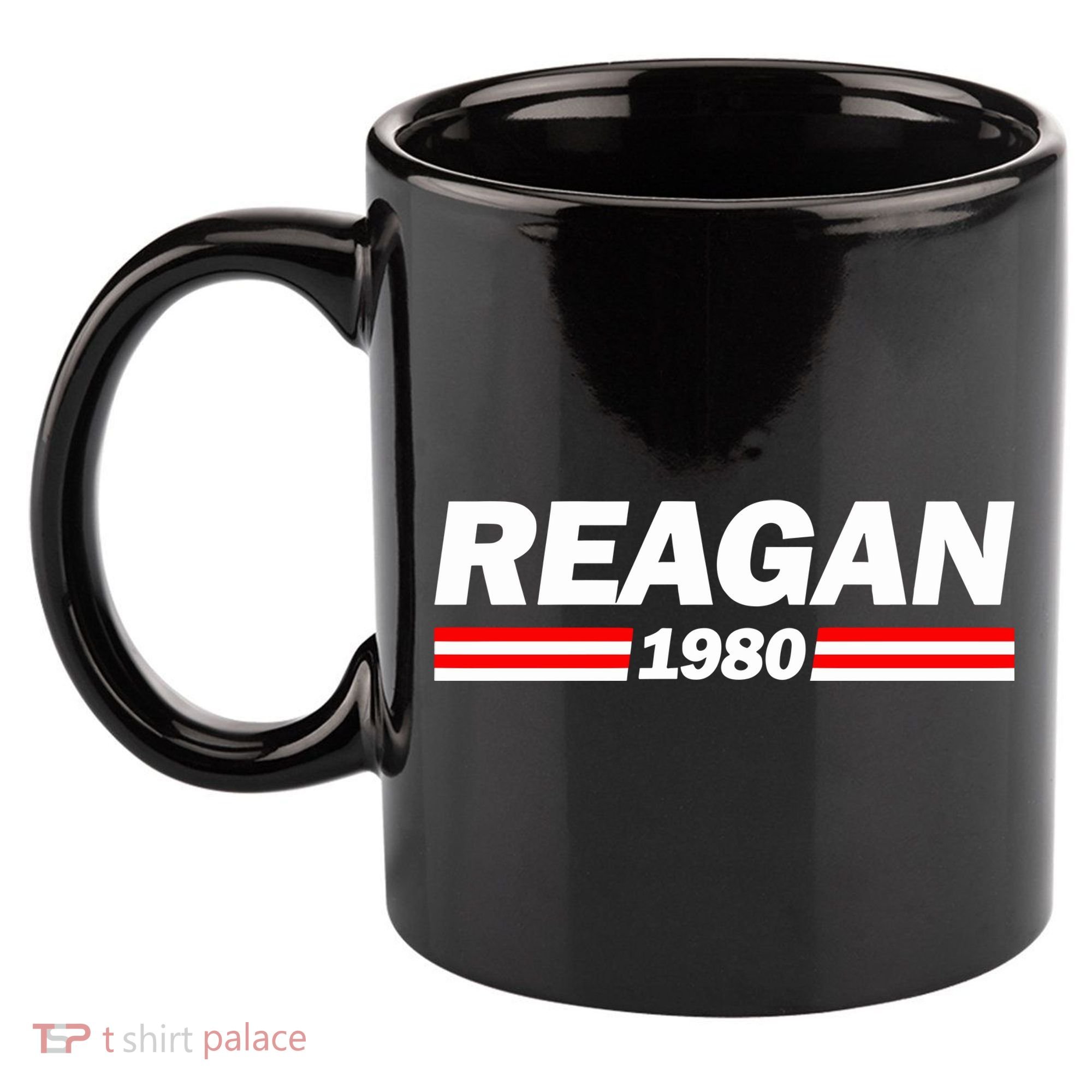 Reagan 1980 11oz C Handle Ceramic Mug
