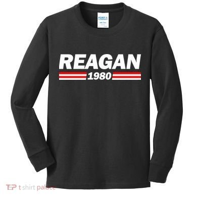Reagan 1980 Kids Long Sleeve Shirt