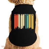 Retro 1970S Style San Antonio Texas Skyline Doggie Tank thumb 0