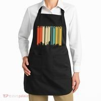 Retro 1970S Style San Antonio Texas Skyline Apron thumb 2