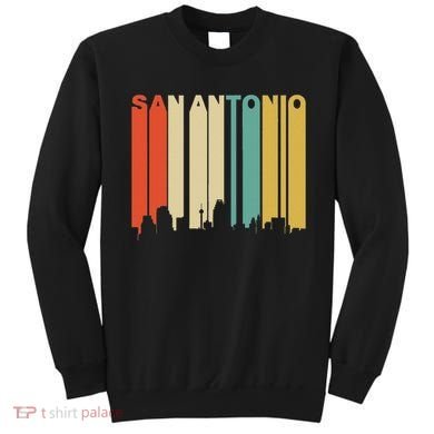 Retro 1970S Style San Antonio Texas Skyline Sweatshirt