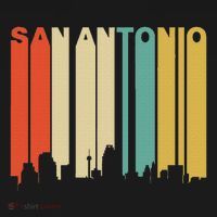 Retro 1970S Style San Antonio Texas Skyline Sweatshirt thumb 3