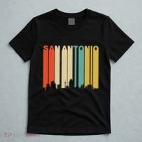 Retro 1970S Style San Antonio Texas Skyline T-Shirt thumb 5