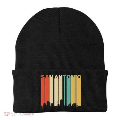 Retro 1970S Style San Antonio Texas Skyline Beanie