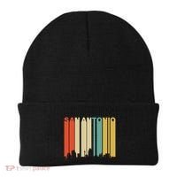 Retro 1970S Style San Antonio Texas Skyline Beanie thumb 0