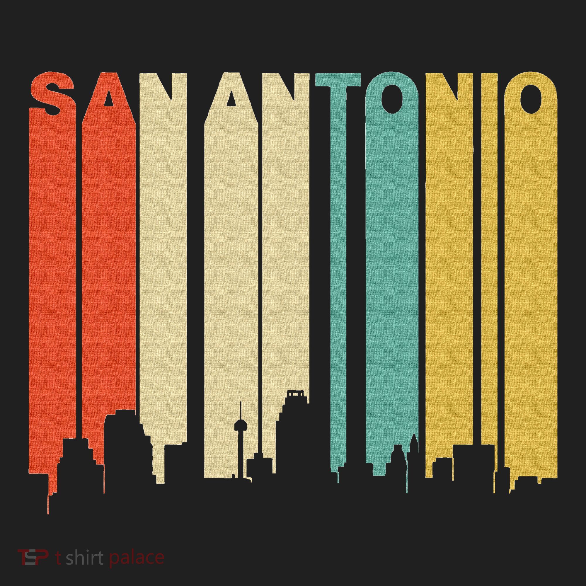 Retro 1970S Style San Antonio Texas Skyline Beanie