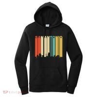 Retro 1970S Style San Antonio Texas Skyline Women's Hoodie thumb 0