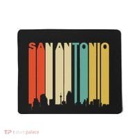 Retro 1970S Style San Antonio Texas Skyline Mousepad thumb 0