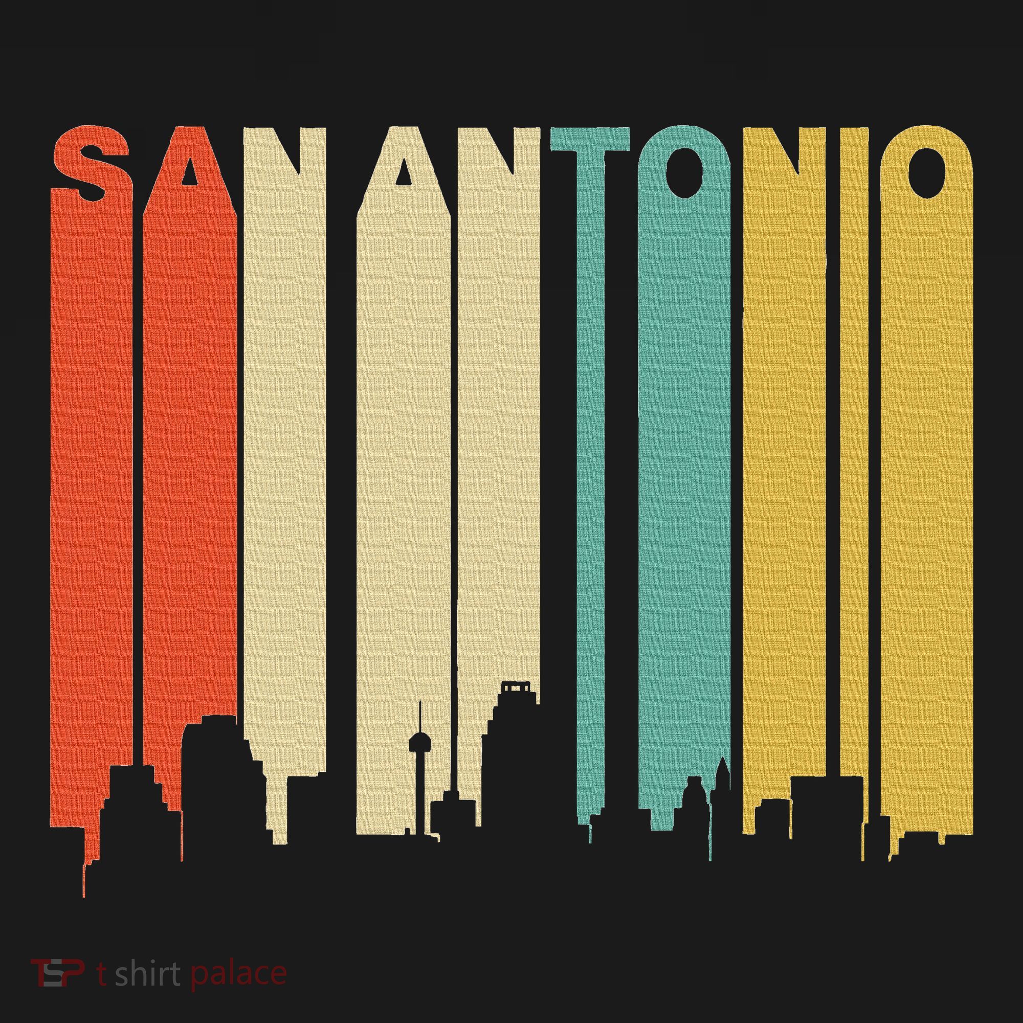 Retro 1970S Style San Antonio Texas Skyline Mousepad