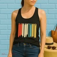 Retro 1970S Style San Antonio Texas Skyline Women's Tank Top thumb 2