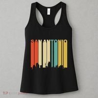 Retro 1970S Style San Antonio Texas Skyline Women's Tank Top thumb 3
