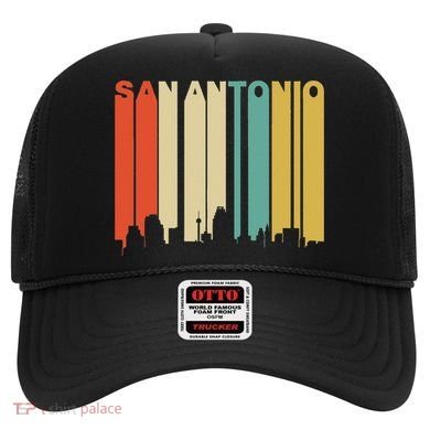 Retro 1970S Style San Antonio Texas Skyline Hat