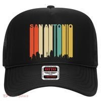 Retro 1970S Style San Antonio Texas Skyline Hat thumb 0