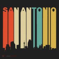 Retro 1970S Style San Antonio Texas Skyline Hat thumb 2