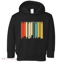 Retro 1970S Style San Antonio Texas Skyline Toddler Hoodie thumb 0