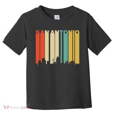 Retro 1970S Style San Antonio Texas Skyline Toddler T-Shirt