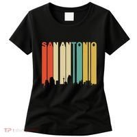 Retro 1970S Style San Antonio Texas Skyline Women's T-Shirt thumb 0