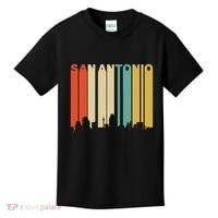 Retro 1970S Style San Antonio Texas Skyline Kids T-Shirt thumb 0