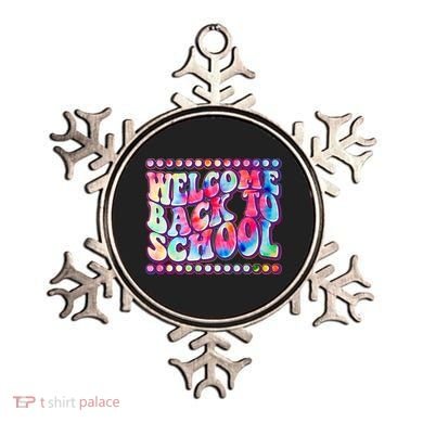 Retro 1960s Tie Dye Welcome Back To School Ornament