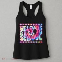 Retro 1960s Tie Dye Welcome Back To School Women's Tank Top thumb 3