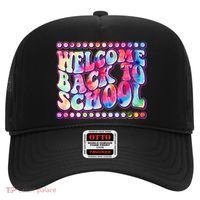 Retro 1960s Tie Dye Welcome Back To School Hat thumb 0