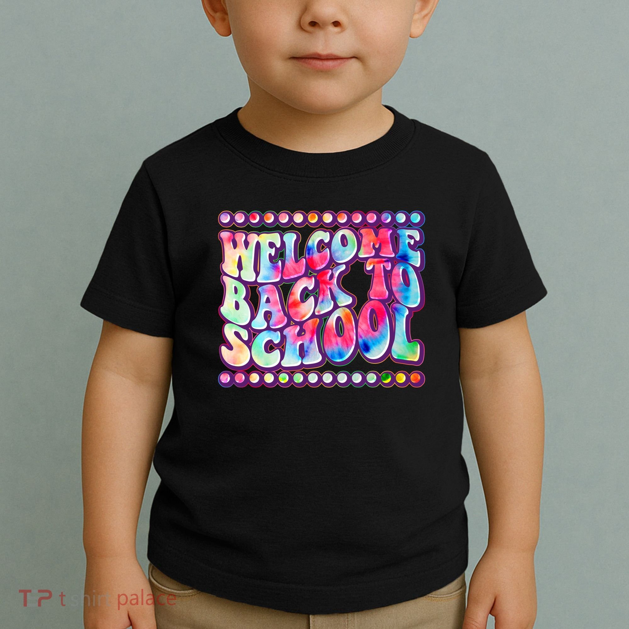 Retro 1960s Tie Dye Welcome Back To School Toddler T-Shirt