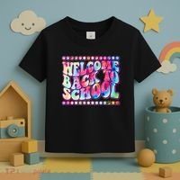 Retro 1960s Tie Dye Welcome Back To School Toddler T-Shirt thumb 3
