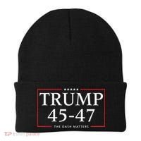 Rattletrap 1776 Trump 45 47 The Dash Matters Graphic Beanie thumb 0