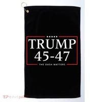 Rattletrap 1776 Trump 45 47 The Dash Matters Graphic Golf Towel thumb 0