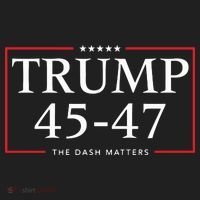 Rattletrap 1776 Trump 45 47 The Dash Matters Graphic Golf Towel thumb 3