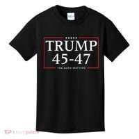 Rattletrap 1776 Trump 45 47 The Dash Matters Graphic Kids T-Shirt thumb 0