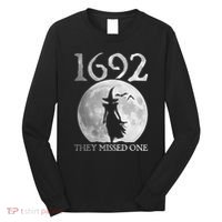 Retro 1692 They Missed One Witch Salem 1692 Halloween Witch Long Sleeve Shirt thumb 0