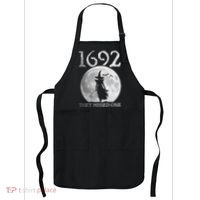 Retro 1692 They Missed One Witch Salem 1692 Halloween Witch Apron thumb 0