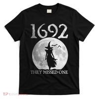 Retro 1692 They Missed One Witch Salem 1692 Halloween Witch T-Shirt thumb 0