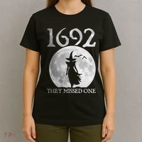 Retro 1692 They Missed One Witch Salem 1692 Halloween Witch T-Shirt thumb 4