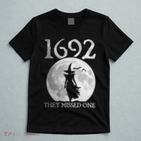 Retro 1692 They Missed One Witch Salem 1692 Halloween Witch T-Shirt thumb 5