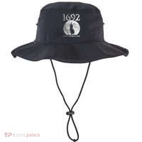 Retro 1692 They Missed One Witch Salem 1692 Halloween Witch Bucket Hat thumb 0