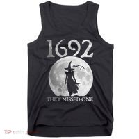 Retro 1692 They Missed One Witch Salem 1692 Halloween Witch Tank Top thumb 0