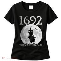 Retro 1692 They Missed One Witch Salem 1692 Halloween Witch Women's T-Shirt thumb 0