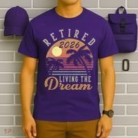 Retired 2026 Living The Dream Vintage Palm Trees T-Shirt thumb 6