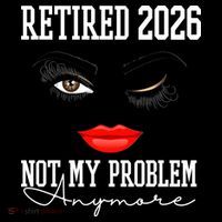 Retired 2026 Not My Problem Anymore Makeup USA-Made Doggie Bandana thumb 2