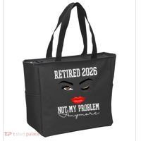 Retired 2026 Not My Problem Anymore Makeup Tote Bag thumb 2