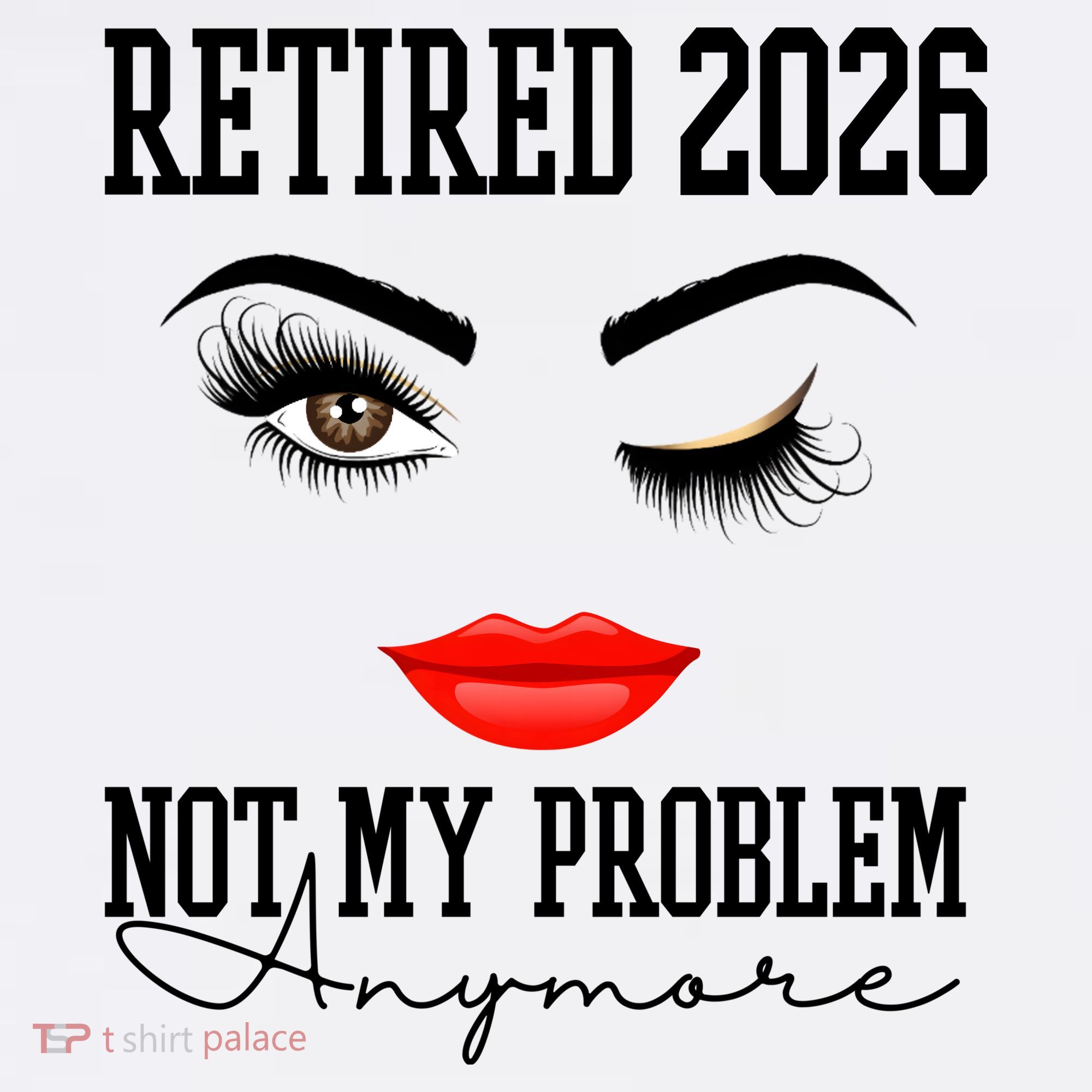 Retired 2026 Not My Problem Anymore Makeup Comfort Colors Garment-Dyed Hooded Sweatshirt