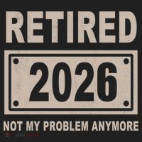 Retired 2026 Not My Problem Anymore Adult Drive Performance Visor thumb 2